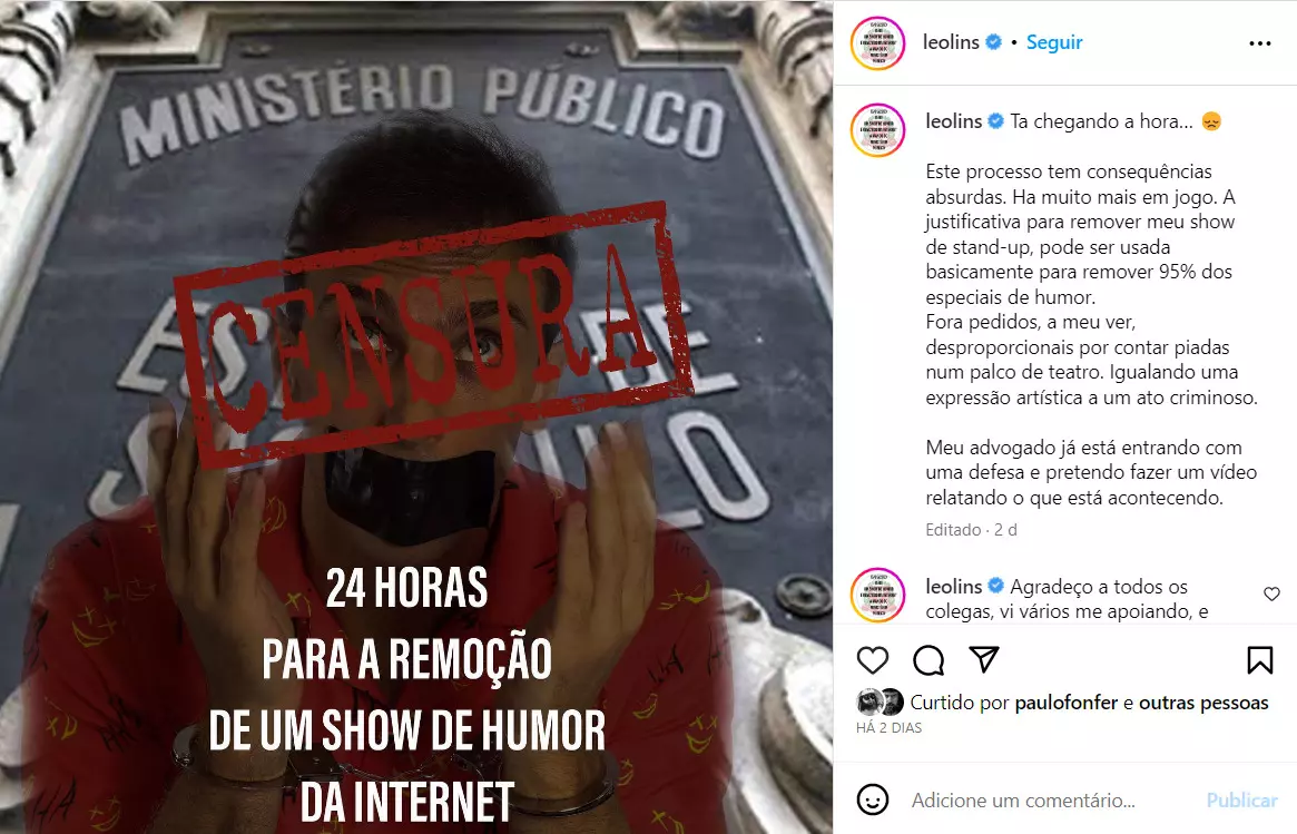 Leo Lins censura
