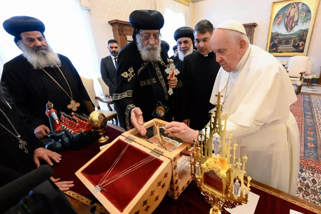 Papa Francisco e Tawadros II- Vaticano