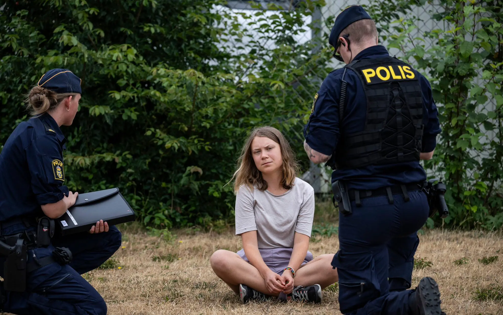 Greta Thunberg presa