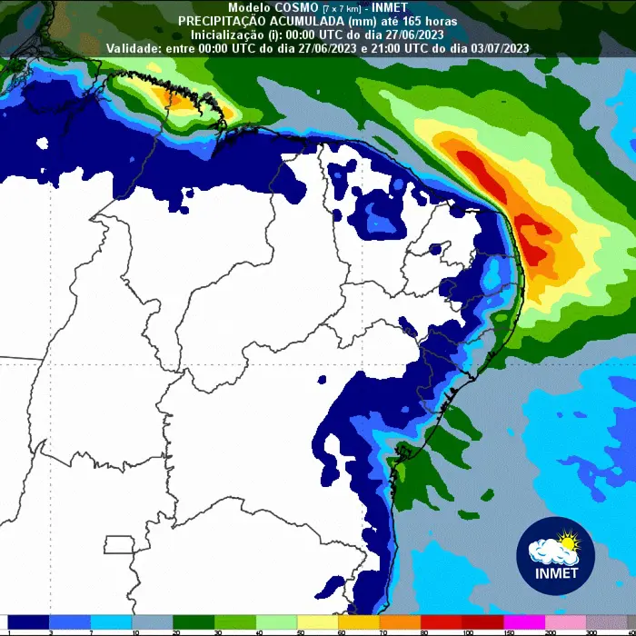 previsão do tempo - chuva nos próximos dias