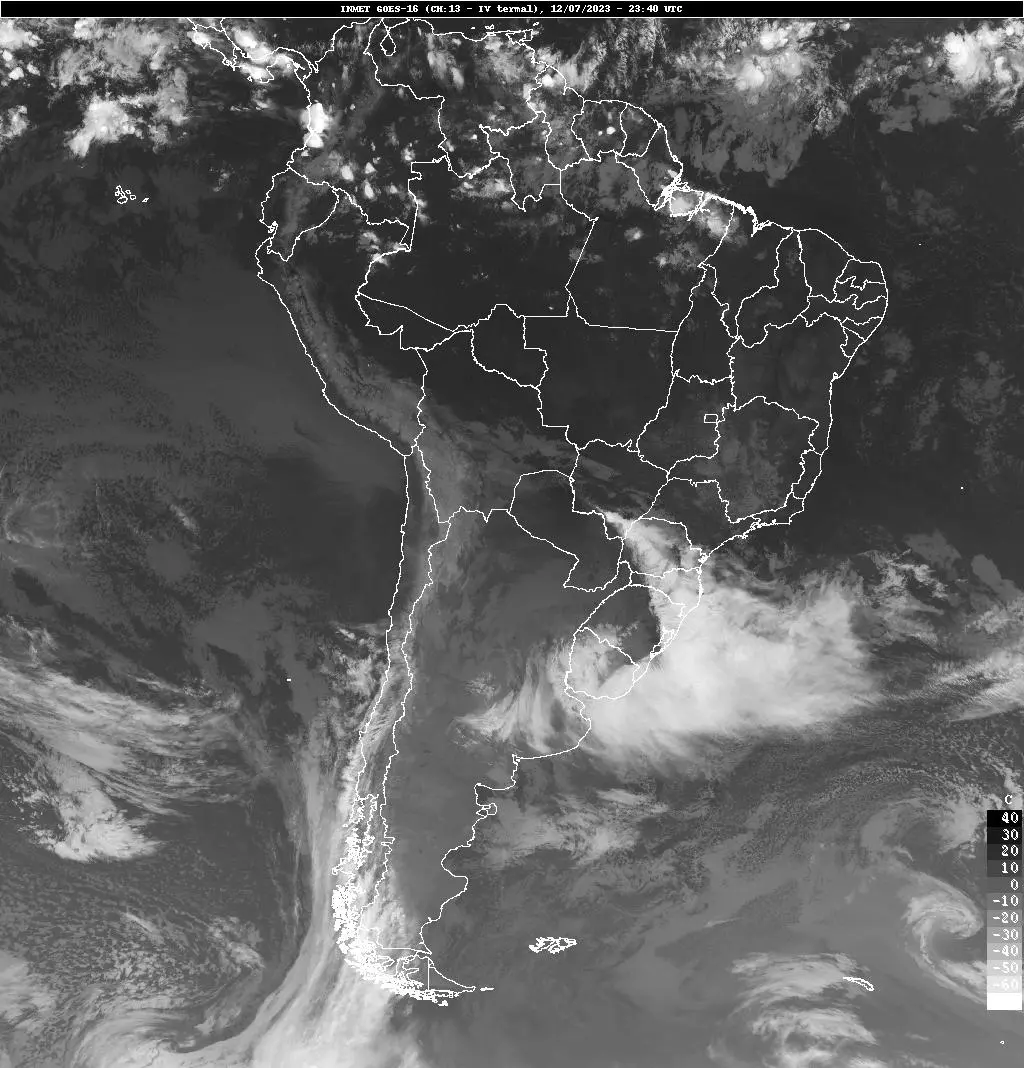 figura 1a - ciclones e anticiclone - ciclone extratropical