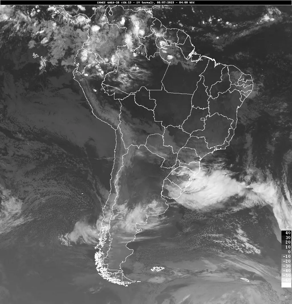 figura 1b - ciclones e anticiclone - ciclone extratropical