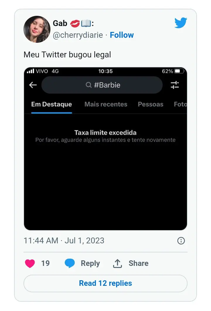 twitter erro