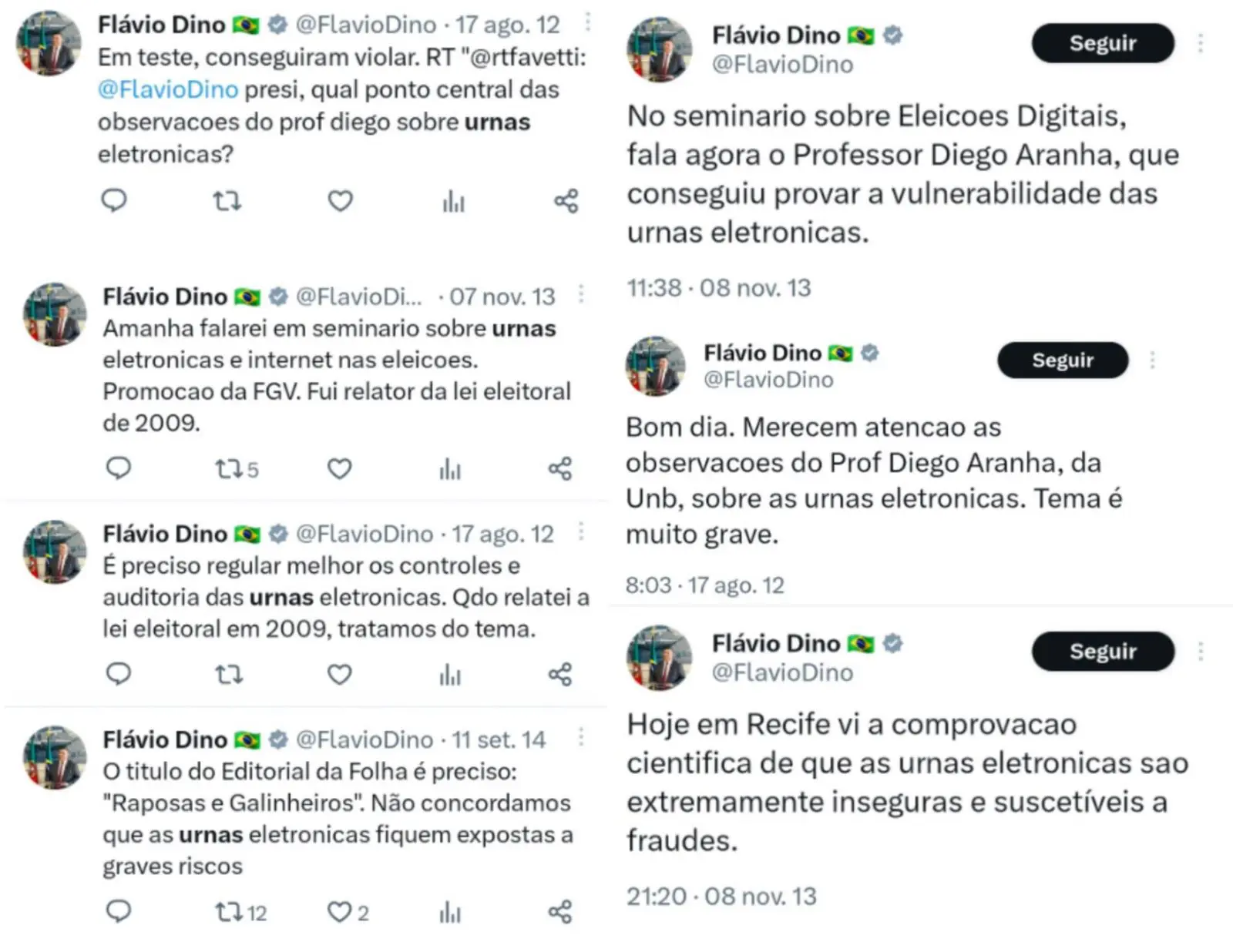 flávio dino urnas eletrônicas
