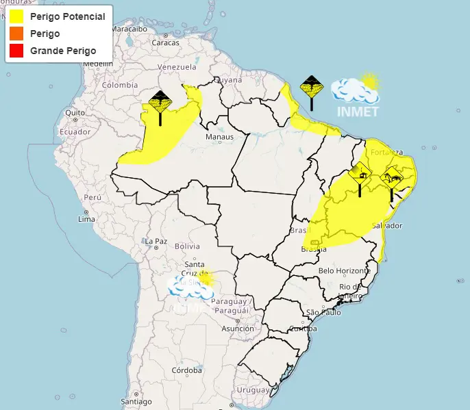 perigo potencial para chuvas rajadas de vento - inmet - 21072023