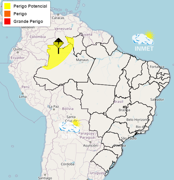 alerta - chuvas intensas - previsão do tempo - 5/8/2023