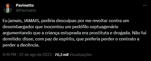 Jovem Pan demite Pavinatto