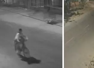 Homem leva bicicleta depois de mulher ter mal súbito