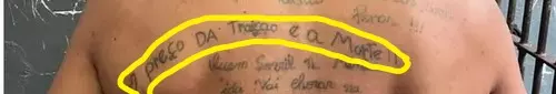 criminoso preso tatuagem