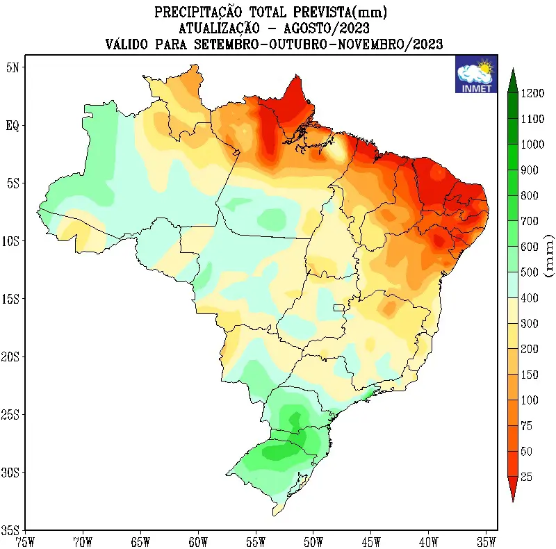 previsão do tempo