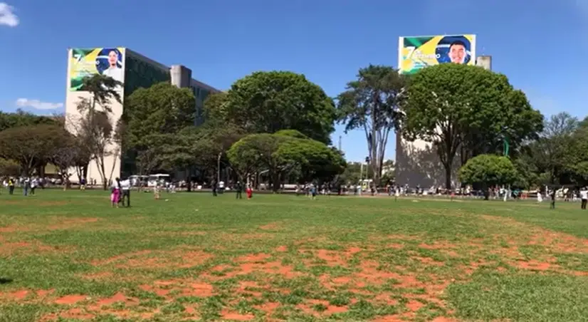 esplanada dos ministérios - 7 de setembro - público esvaziado