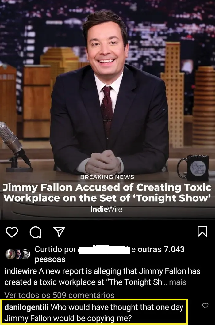 Danilo Gentili Jimmy Fallon