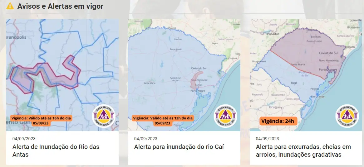 Inundações no Rio Grande do Sul