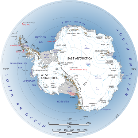 paisagem antiga antártica
