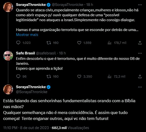 soraya senhorinhas orando terroristas