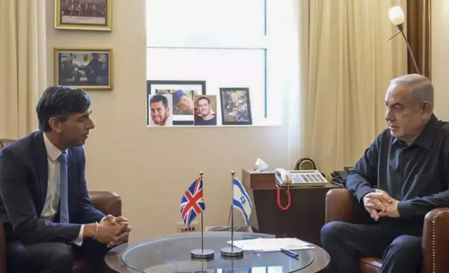 Rishi Sunak Benjamin Netanyahu