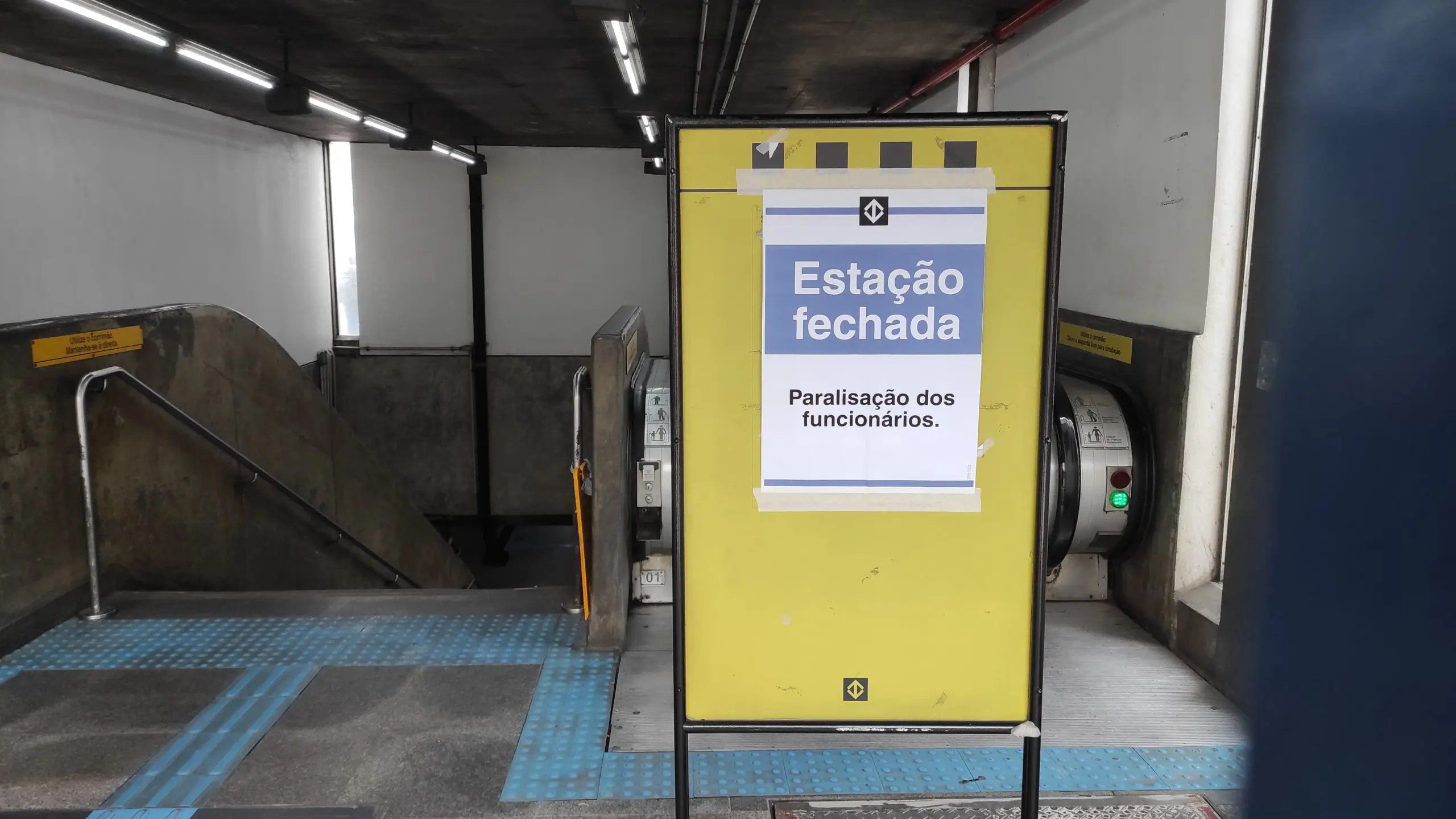 greve sp metrô cptm | A estação da Saúde (Linha 1-Azul do Metrô) foi fechada na greve desta terça-feira, 28 | Foto: Thiago Vieira/Revista Oeste