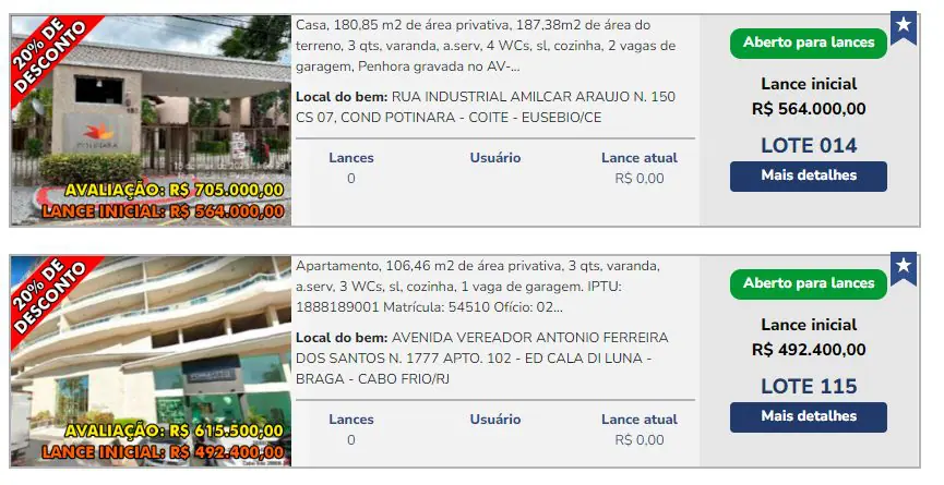 caixa leilões imóveis