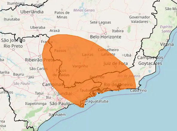alerta chuvas intensas sudeste
