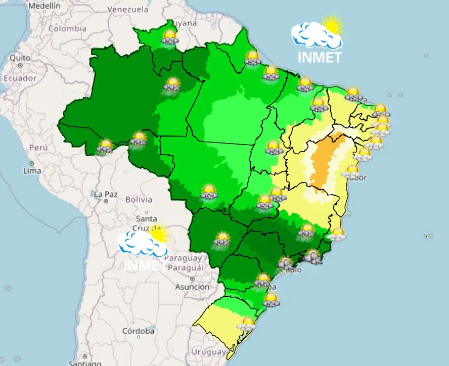 previsão do tempo - dia chuvoso - 28112023 - tarrde