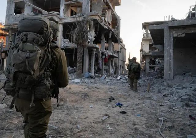 soldados israelenses na faixa de gaza - guerra