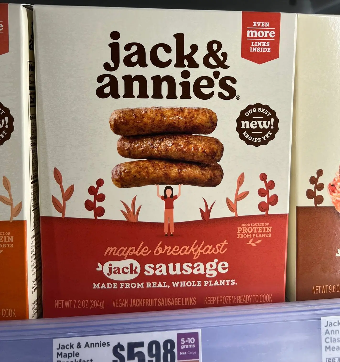 Linguiça de carne de jaca