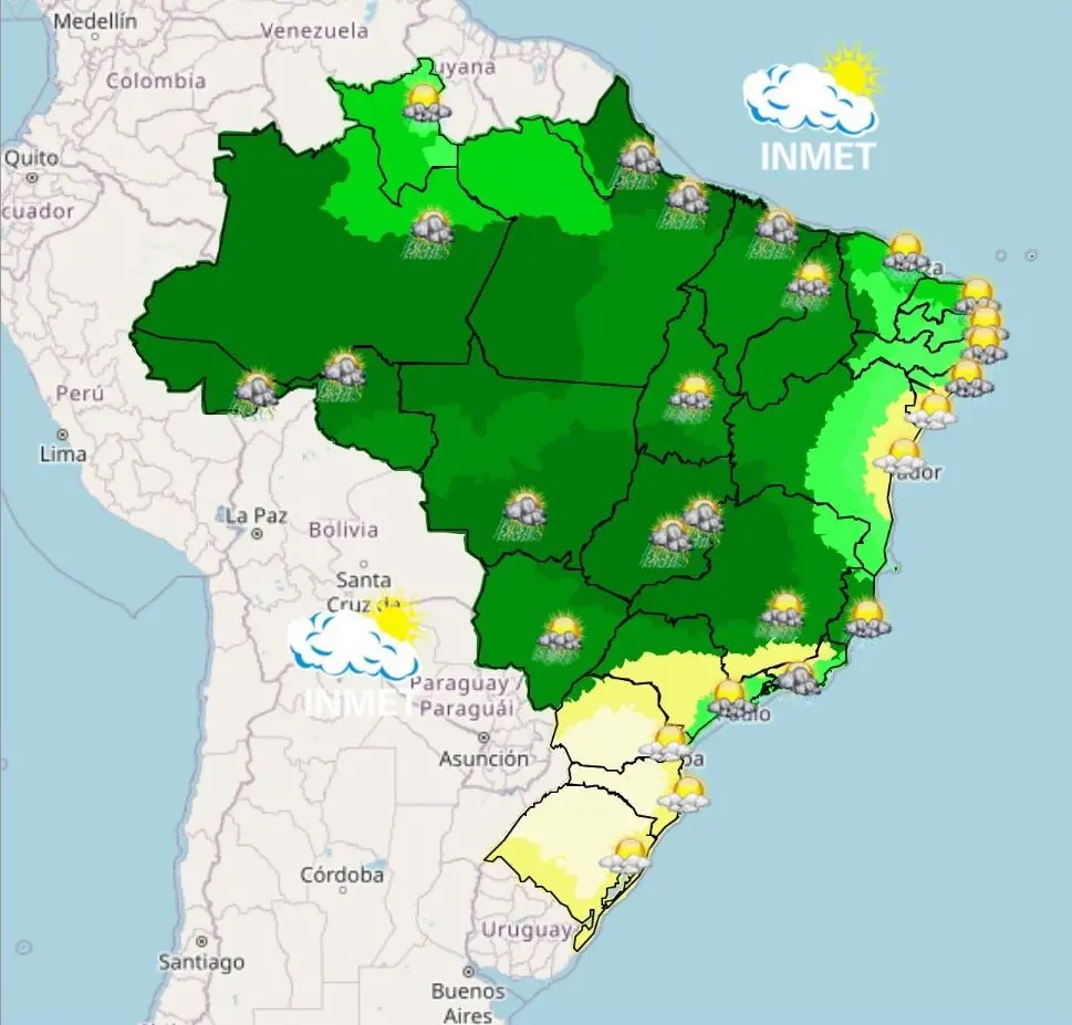 previsão virada ano