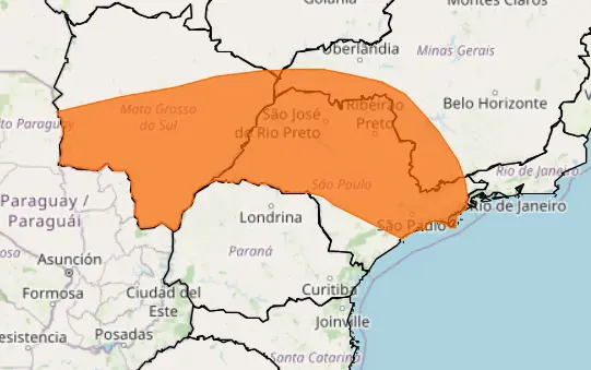 alerta laranja tempestade sp - previsão do tempo