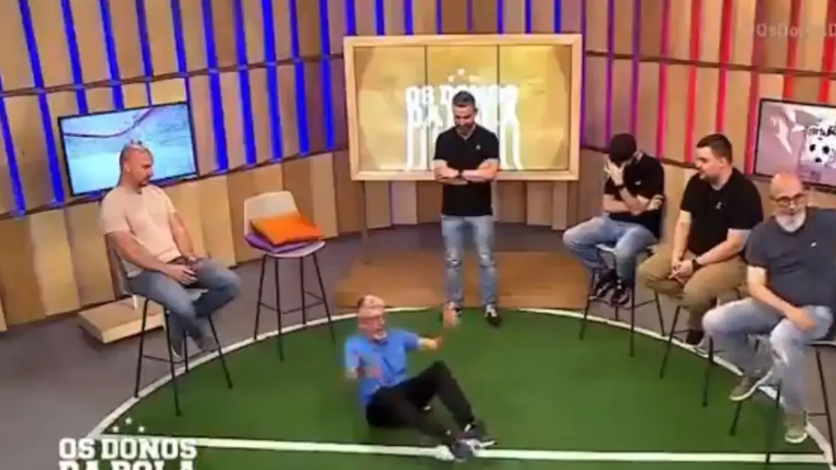 Foto do comentarista Farid Germano Filho e dos demais comentaristas da Band