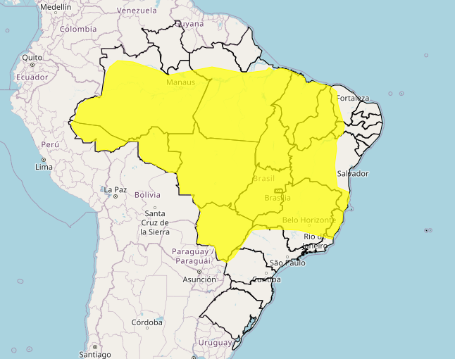 réveillon alerta chuva