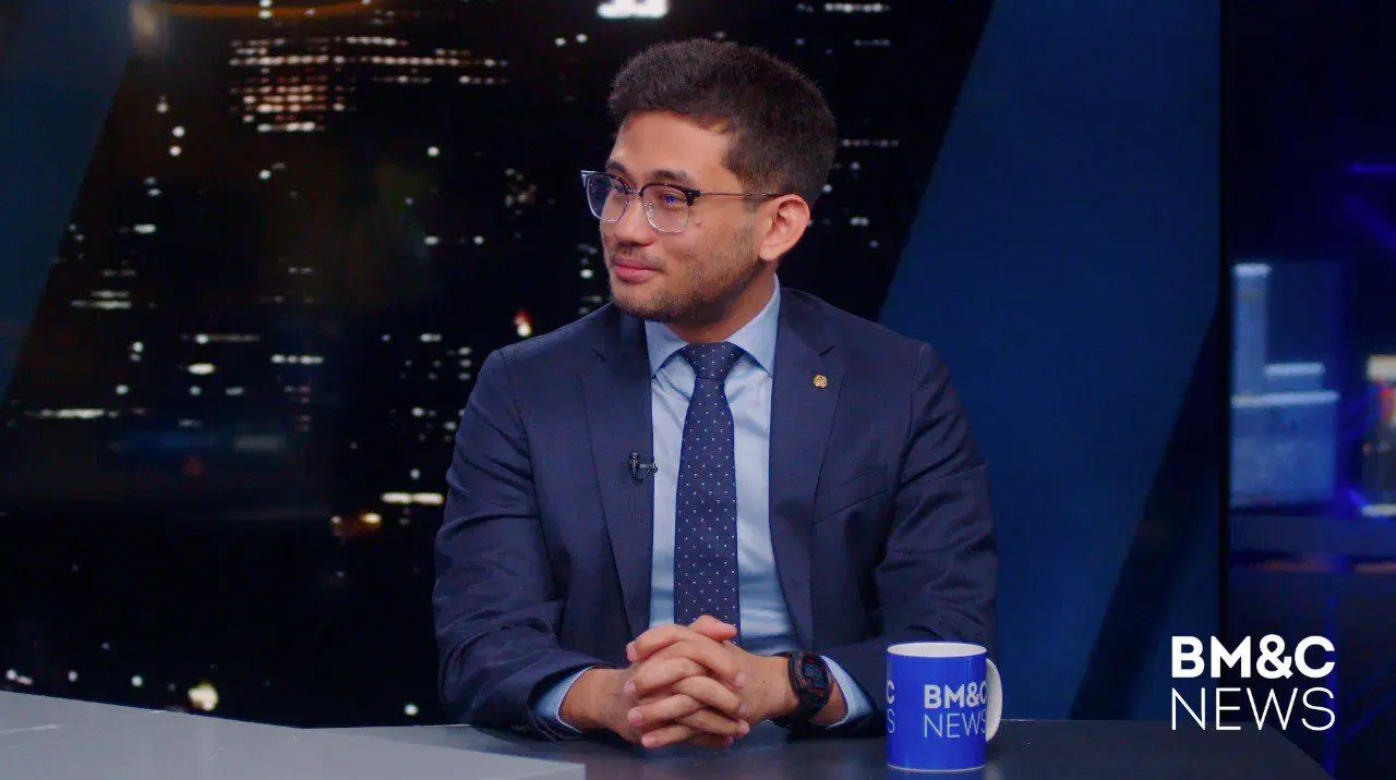 O deputado federal Kim Kataguiri (União- SP) em entrevista ao BM&C Talks