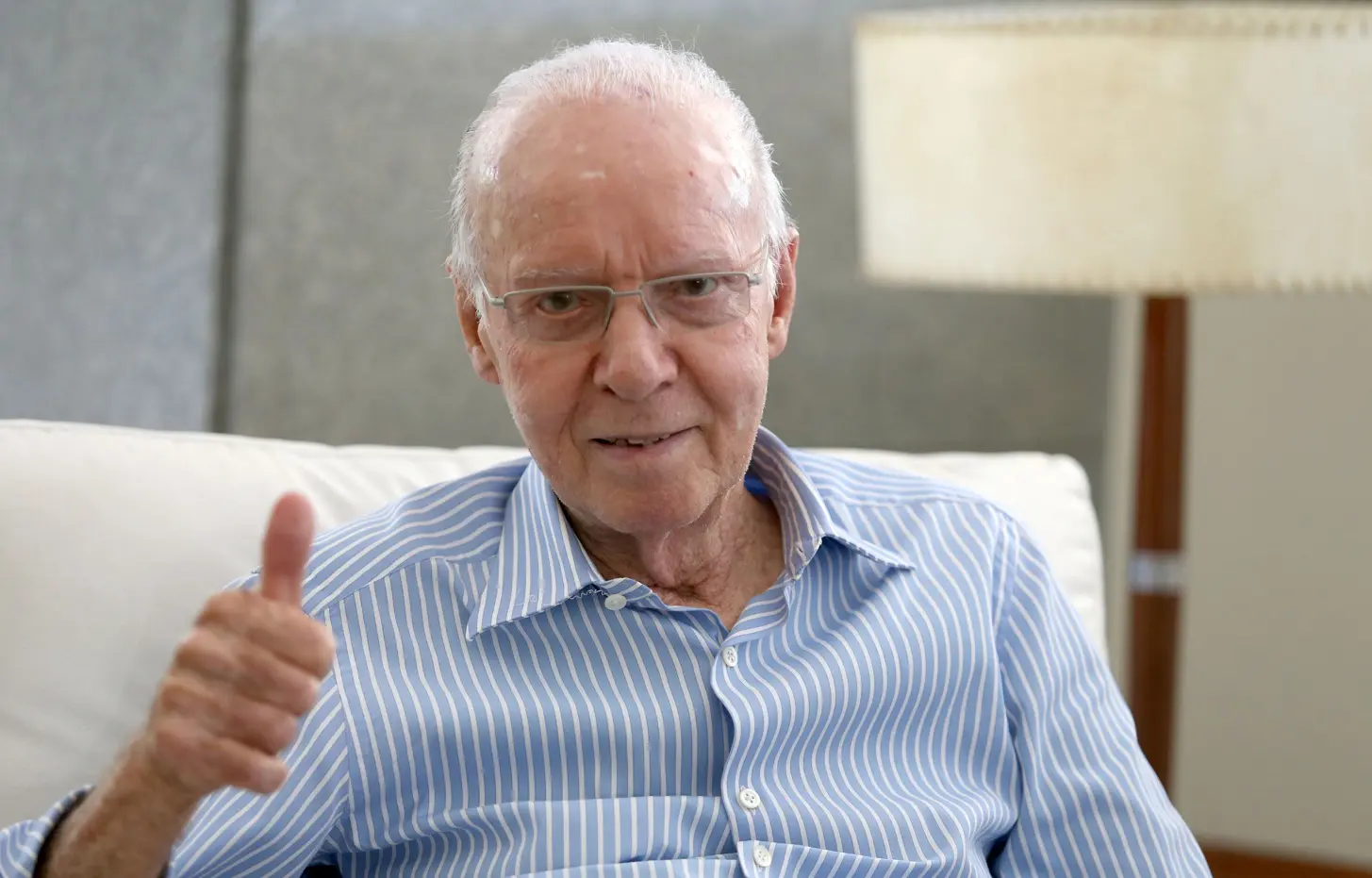Zagallo | O ex-técnico da seleção brasileira de futebol, Mario Jorge Lobo Zagallo, durante entrevista concedida na Barra da Tijuca - 28/04/2015 | Foto: Fábio Motta/Estadão Conteúdo