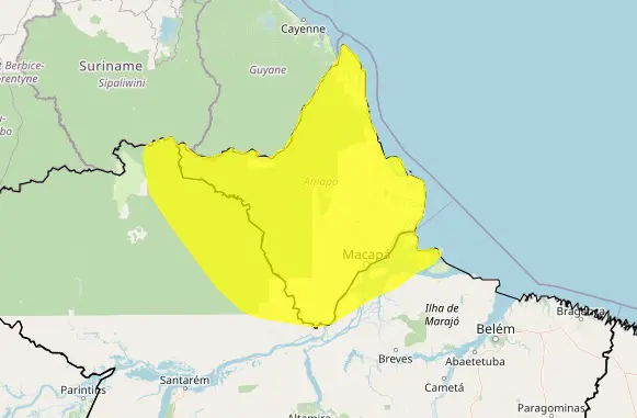 amapá - alerta de chuvas intensas - previsão do tempo