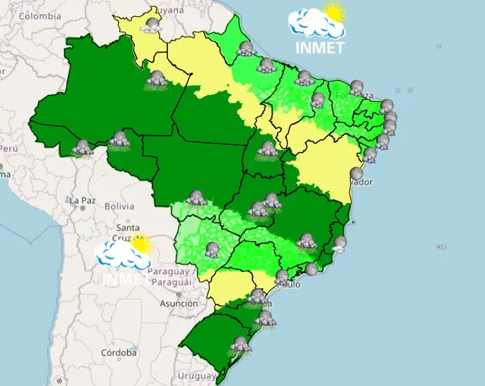 noite - previsão do tempo