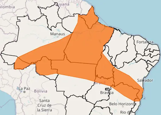 previsão do tempo alerta laranja de chuvas intensas