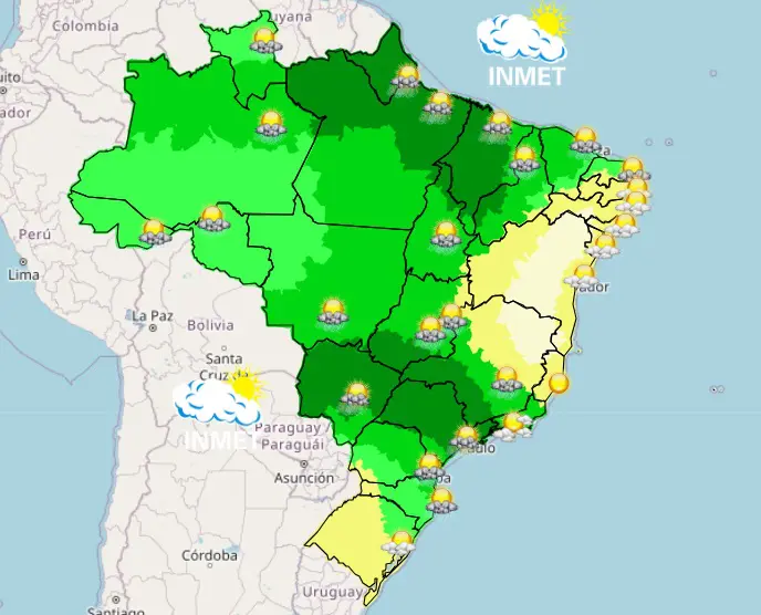 previsão do tempo - manhã