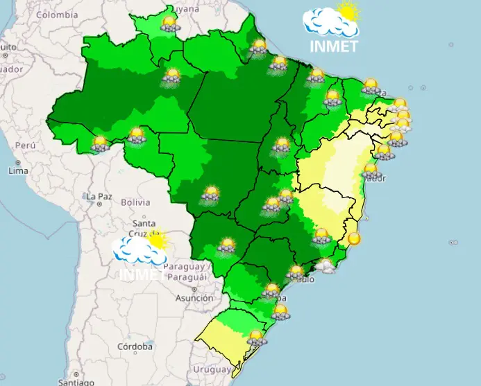 previsão do tempo - tarde