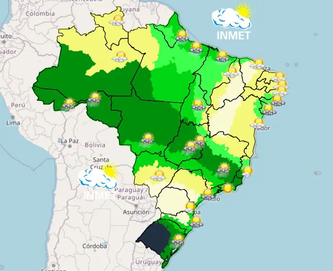 previsão do tempo - tarde