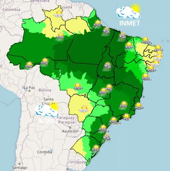 previsão domingo