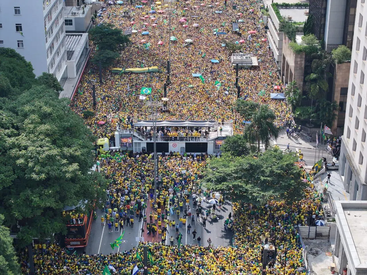 Ato pela democracia Av. Paulista