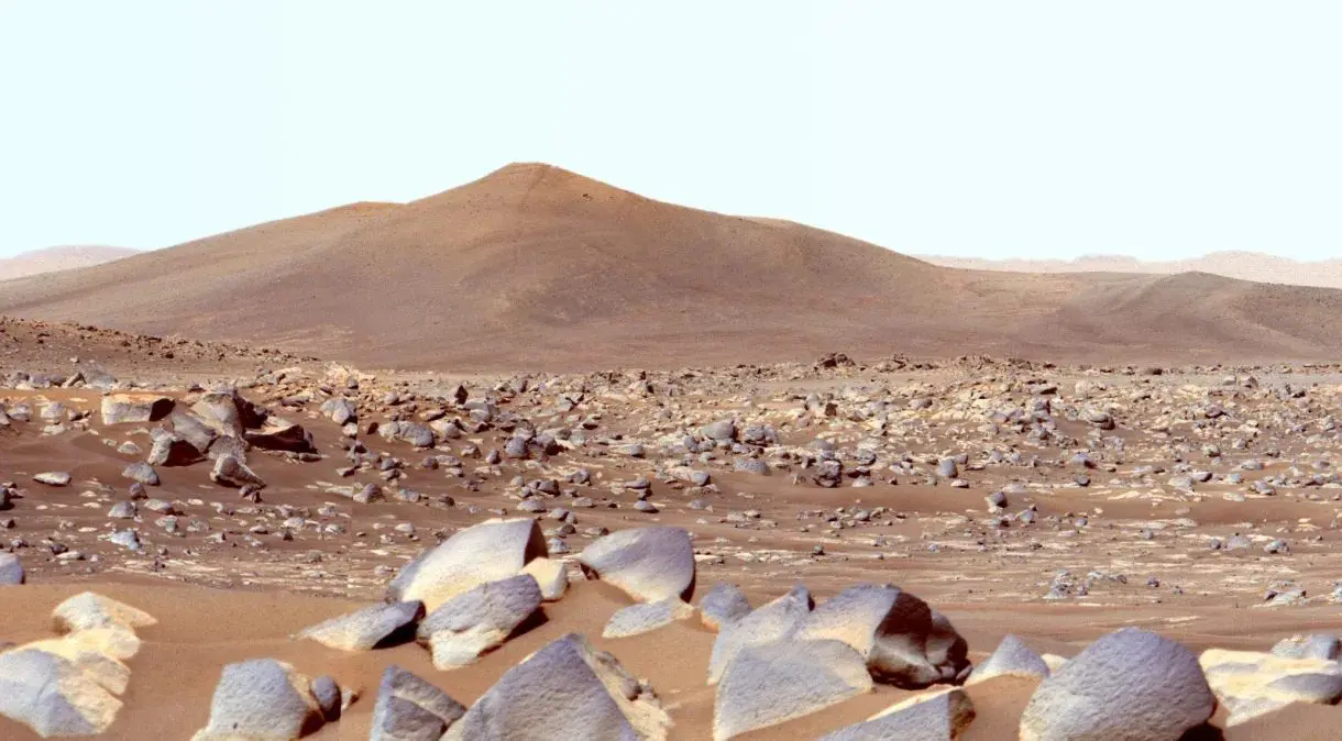 Nasa | Paisagem de Marte em fotografia feita pelo explorador Perseverance, da Nasa | Foto: Divulgação/Nasa