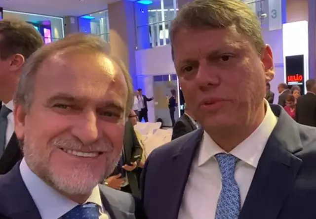 Tarcísio de Freitas e deputado Dirceu Dalben