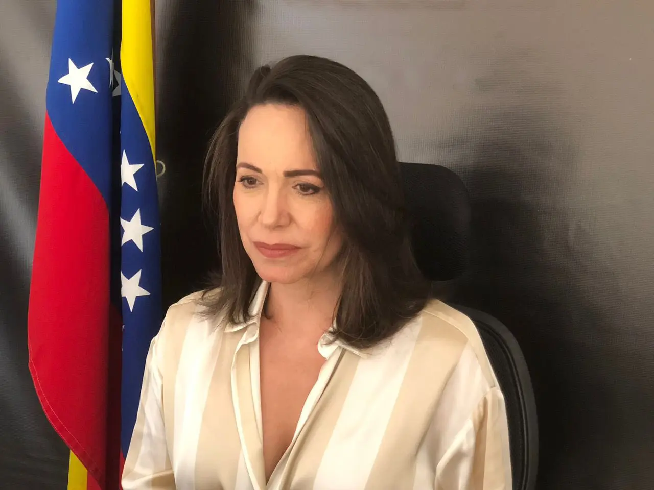 Venezuela | Maria Corina usou as redes sociais para agradecer pelo apoio dos grupos políticos do Parlamento Europeu | Foto: Reprodução/Twitter/X