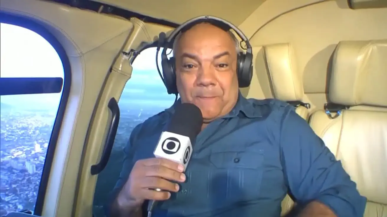 Foto do repórter Genilson Araujo, da TV Globo