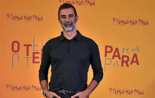 Foto de Marcos Pasquim em evento da TV Globo