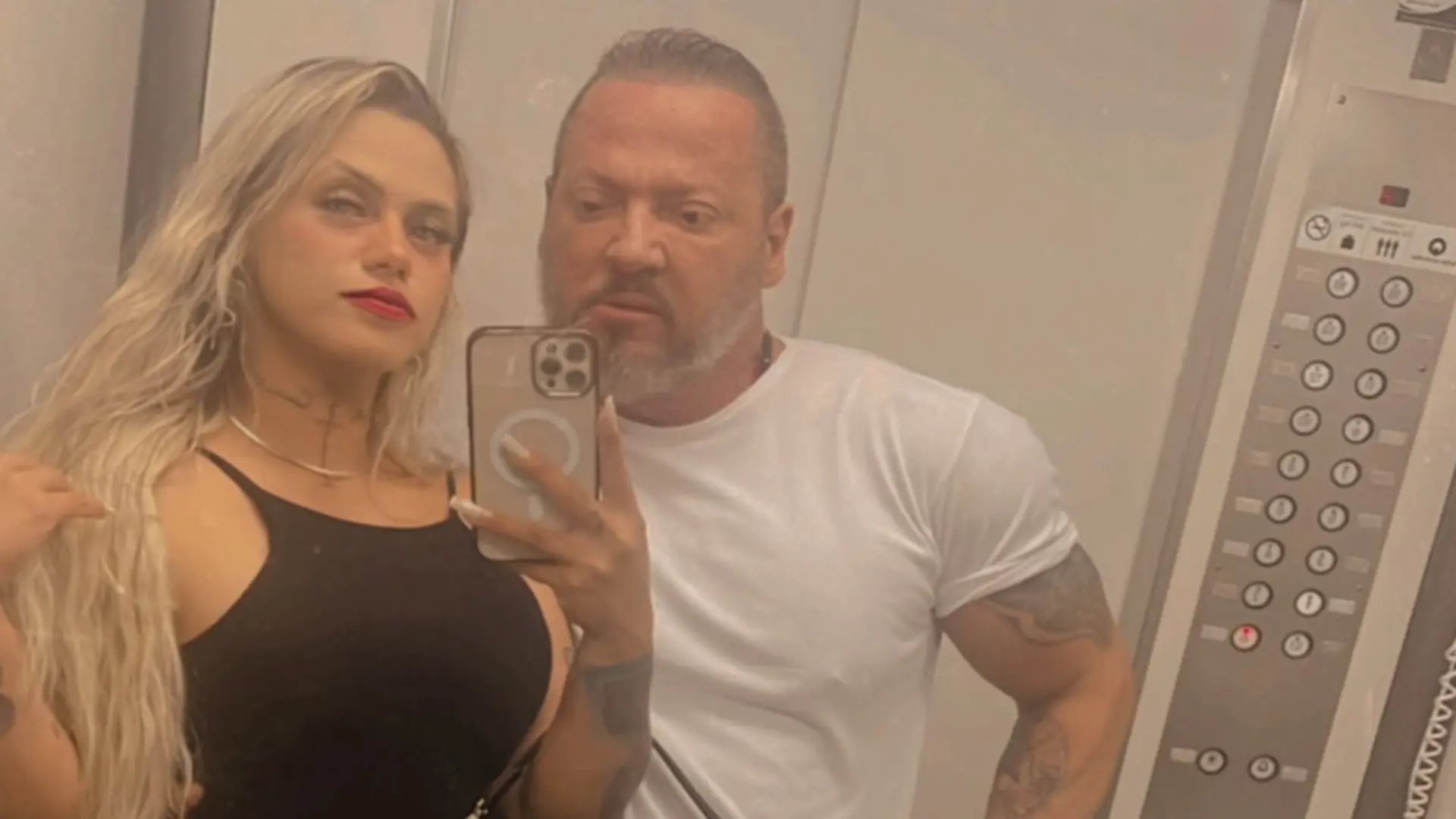 Foto do deputado Gilberto Ribeiro ao lado de Keyzy Mayara Constante Valesan