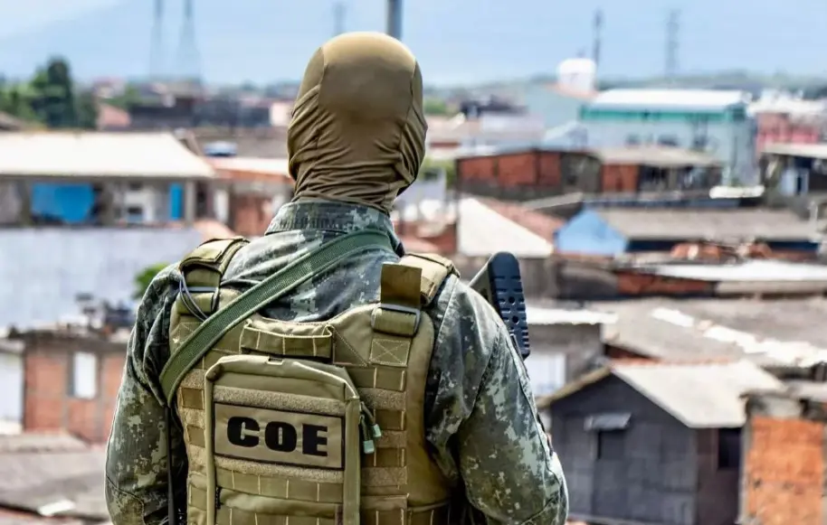 Policial da COE em Santos - governo de sp