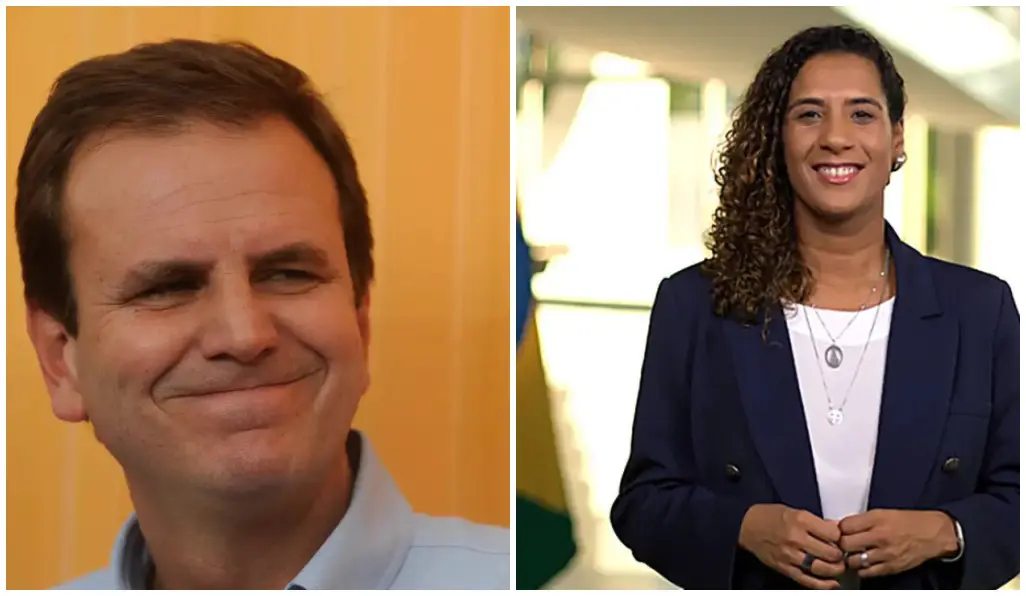 Eduardo Paes e Anielle Franco (montagem de fotos)