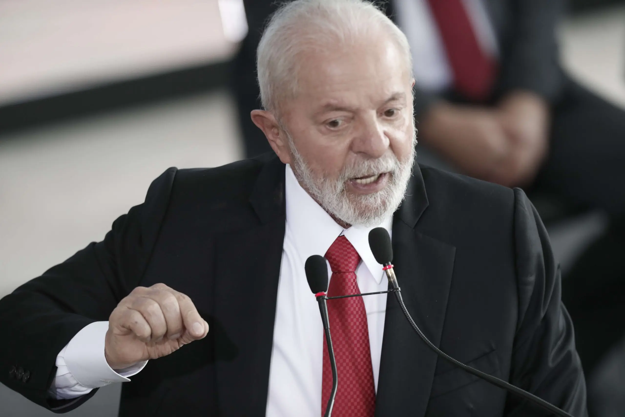 O presidente Lula, durante a cerimônia de divulgação dos resultados do Novo PAC Seleções para Saúde, Educação Infraestrutura Social, no Palácio do Planalto, em Brasília - 07/03/2024 | Foto: Wilton Junior/Estadão Conteúdo