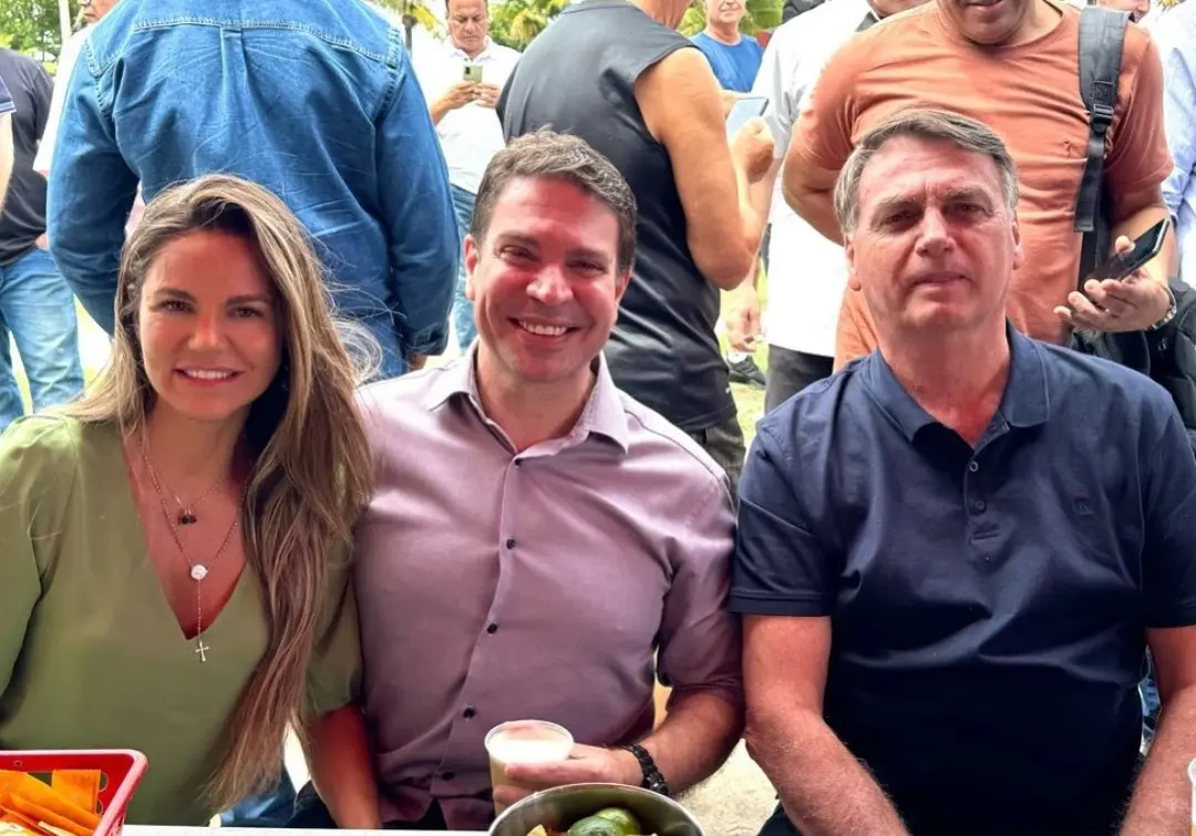 Delegado Ramagem, Rebeca Ramagem e Bolsonaro